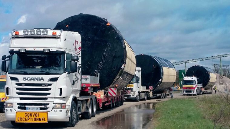 Transports de cuves industrielles